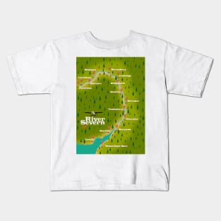 River Severn map Kids T-Shirt